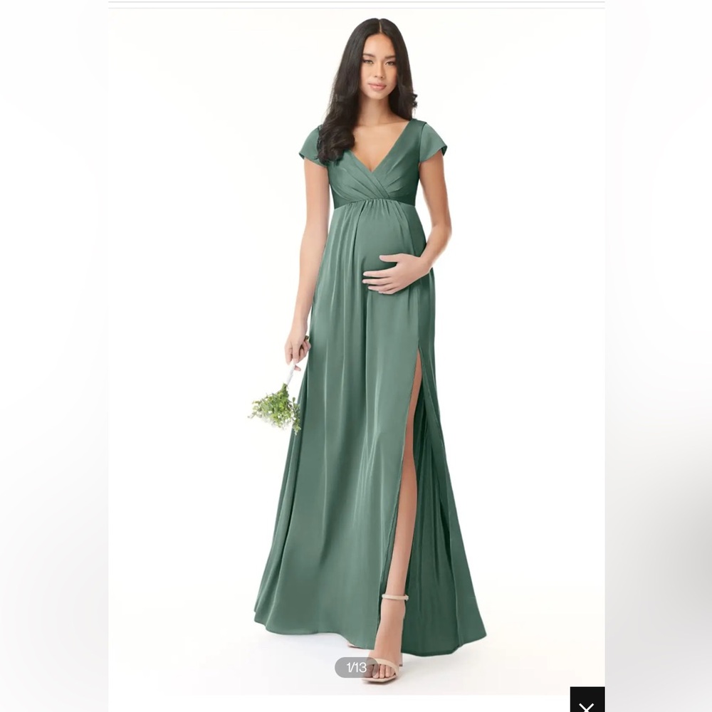 Azazie Allessia dress - Eucalyptus